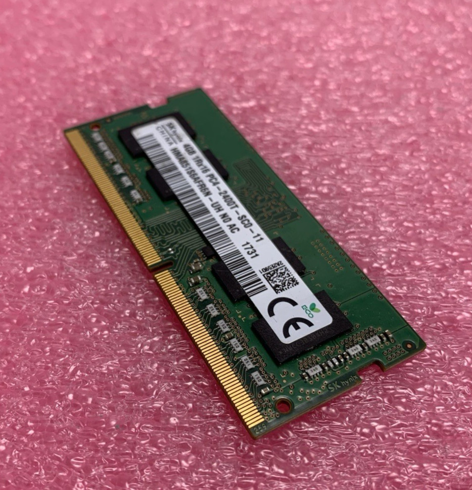 SK Hynix PC4-2400T-SCO-11 HMA851S6AFR6N-UH 4GB 1Rx16 Memory Module