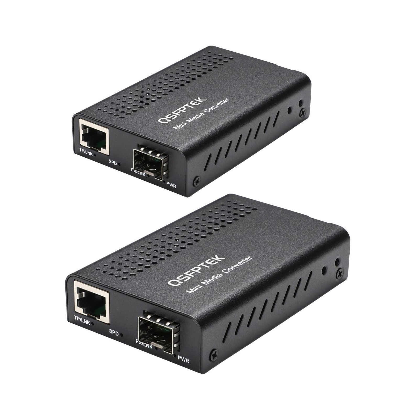10G Mini Media Coverter, 10 Gigabit Fiber to 10Gb Copper UTP Media Converter,...
