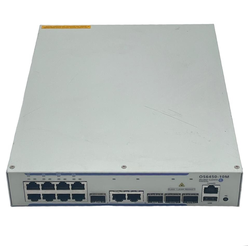 Alcatel-Lucent OS6450-10M 904105-90 OmniSwitch Gigabit Ethernet LAN Switch