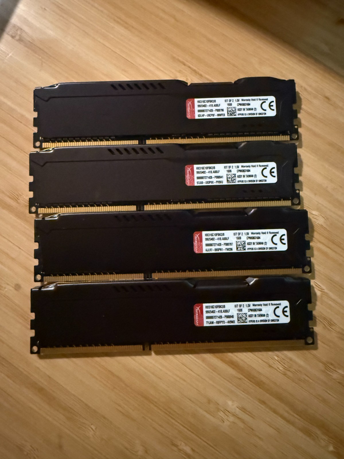 HyperX Fury DDR3 SDRAM 8GB (1x8GB) DDR3-1600 DIMM RAM HX316C10FB/8 240-Pin