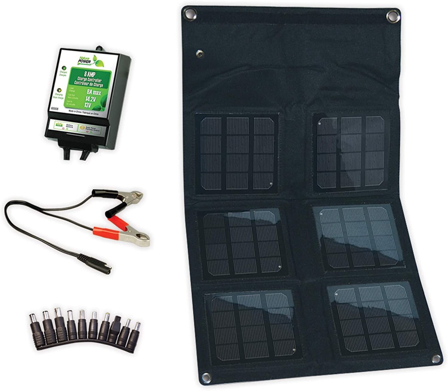 Nature Power 55020 Portable Solar Charger for Cellphone Laptop 18W Waterproof