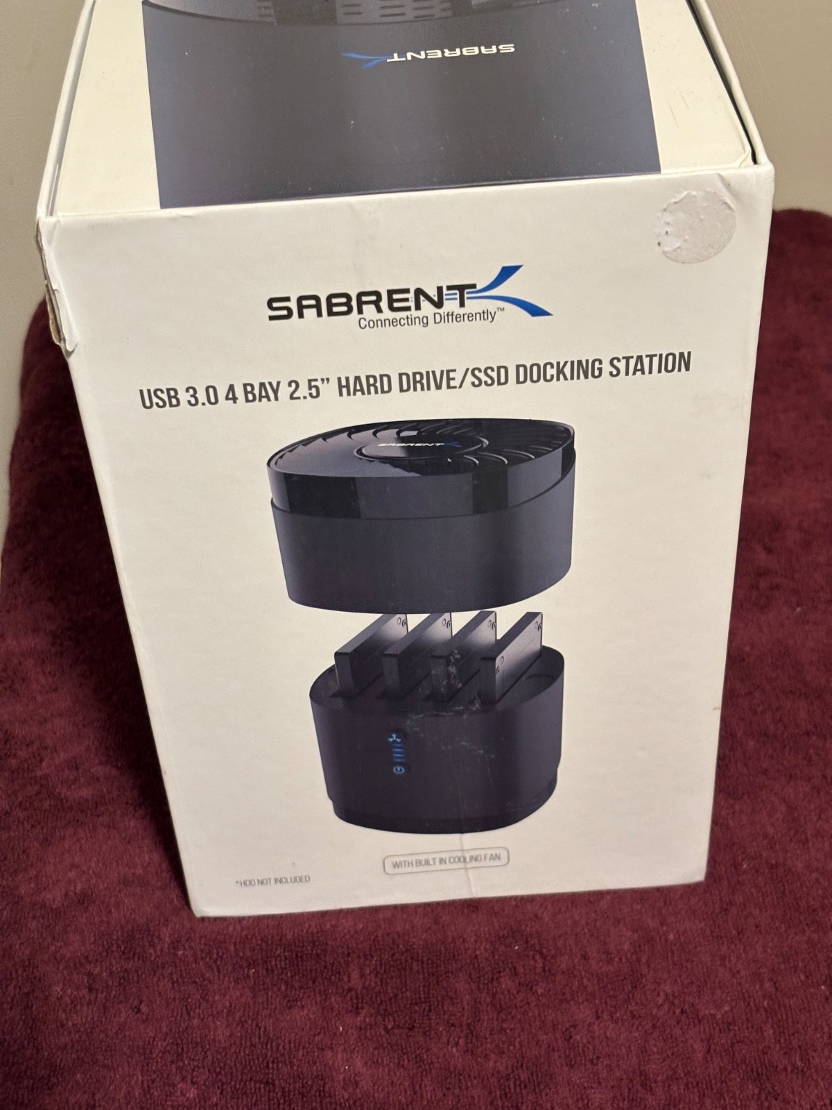 Sabrent 4-Bay 2.5" SATA SSD HDD USB 3.0 Docking Station with Cooling Fan DS-4SSD