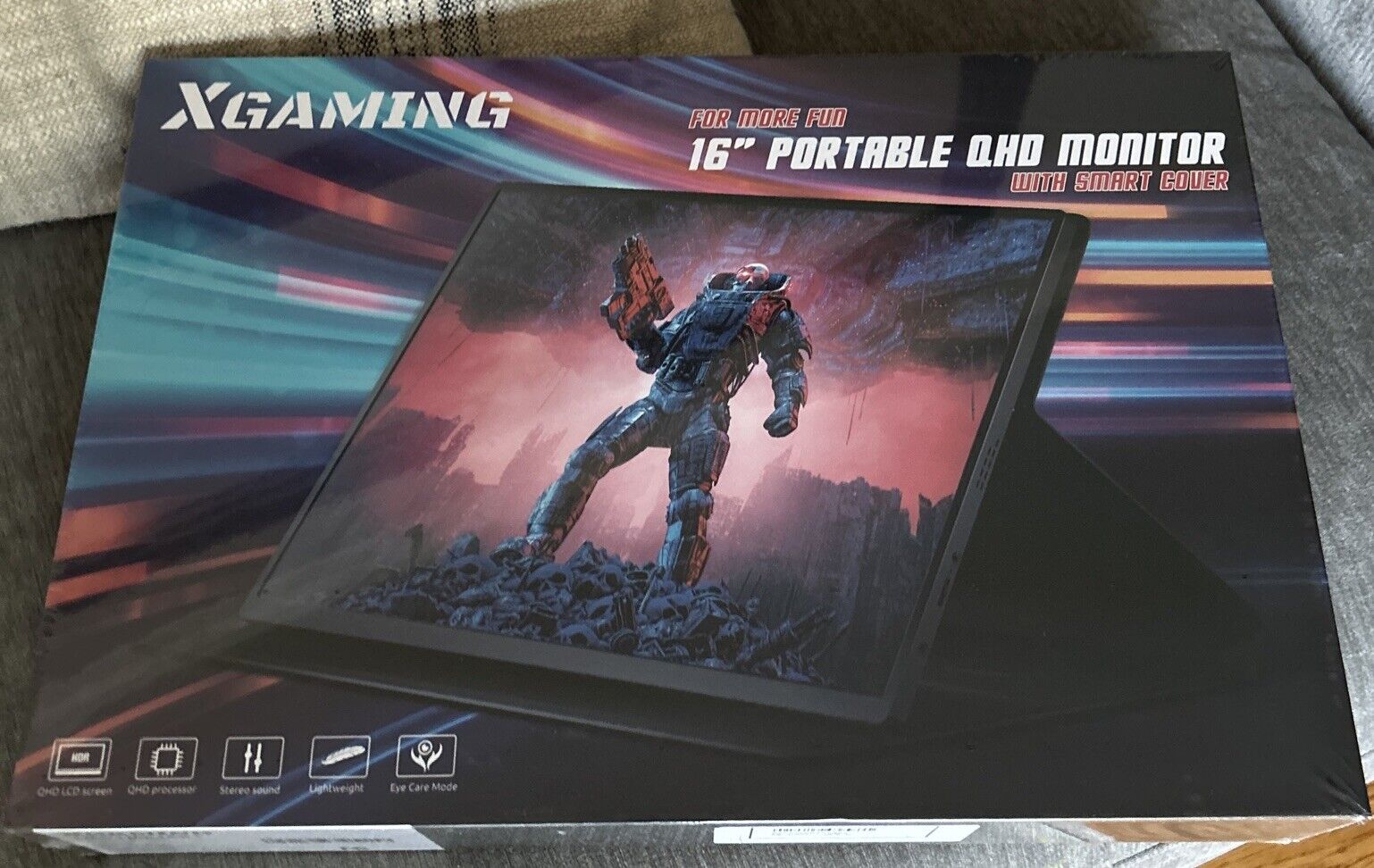Portable Monitor 16 Inch QHD 2.5K 2560x1600,120Hz Computer Gaming Monitor 16:10