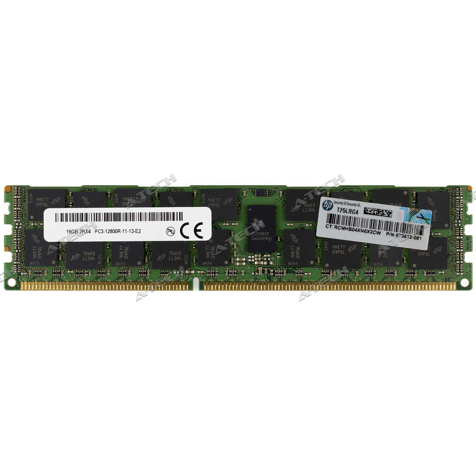 HP 16GB PC3-12800R RDIMM 672631-B21 684031-001 672612-081 HPE Server Memory RAM
