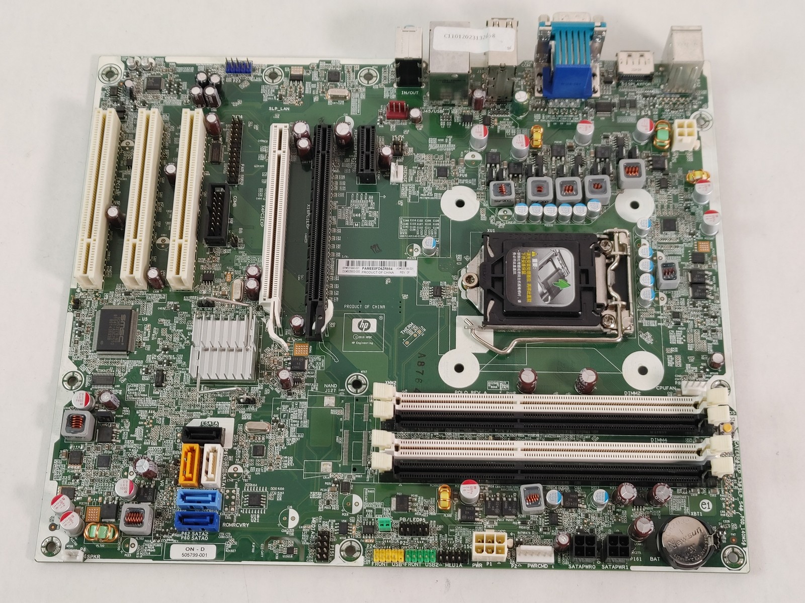 Lot of 5 HP 505799-001 Elite 8100 CMT LGA 1156 DDR3 Desktop Motherboard