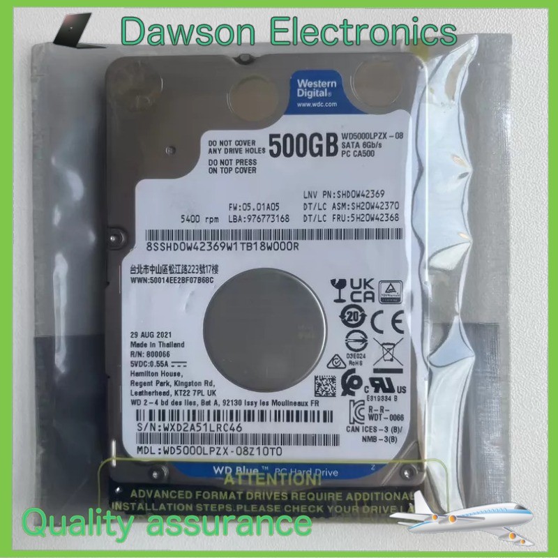 New Western Digital WD5000LPZX 500G 2.5" SATA 5400RPM 128M HDD Hard Drive