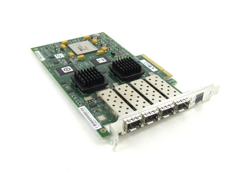 LSI L3-00143-03E Logic Quad Port 4Gb PCIe Fbre HBA w/ SFP