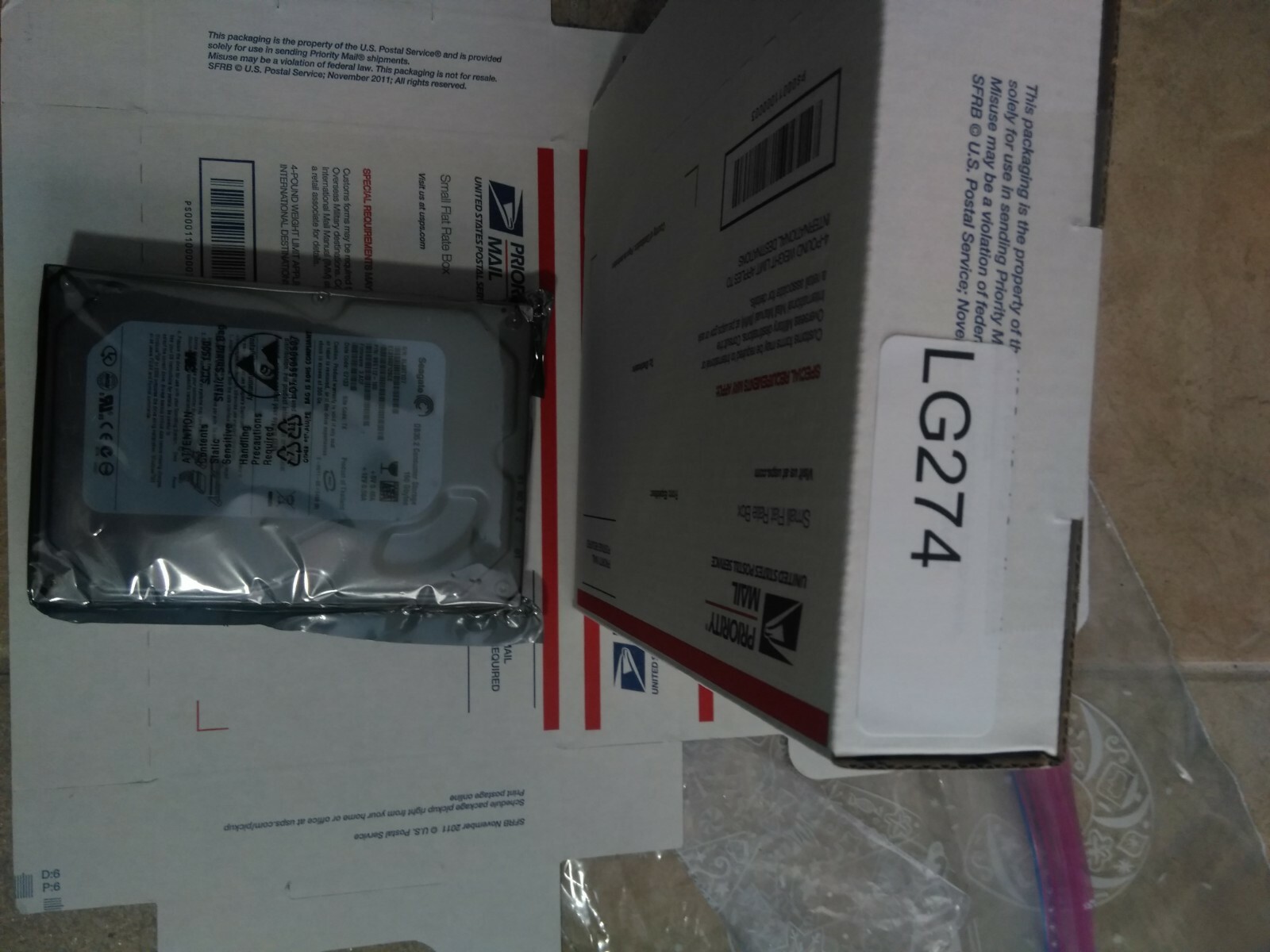 LG274 Seagate ST3160212SCE P/N: 9BE112-160 160GB F/W: 3.ACF WU
