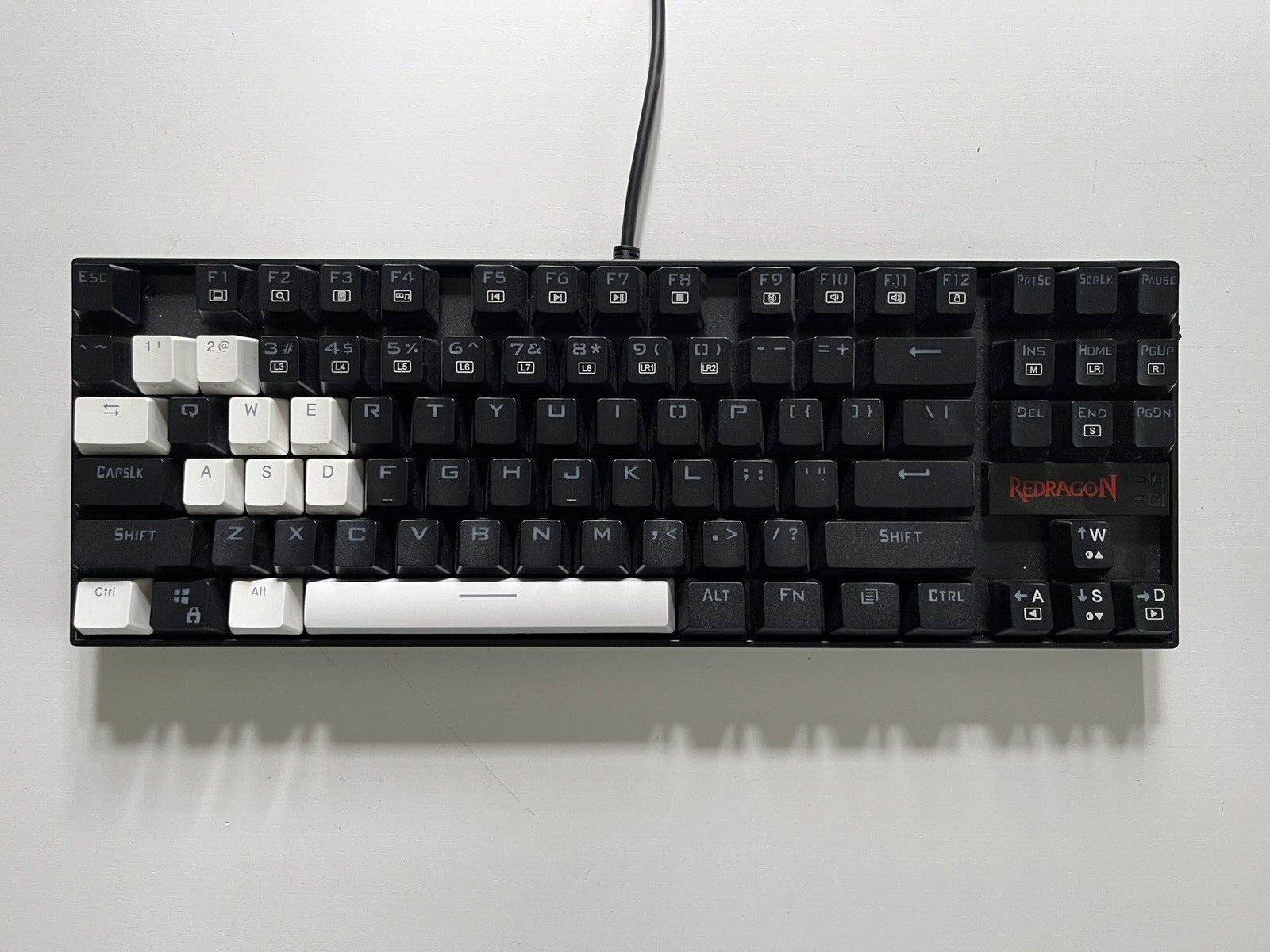 REDRAGON KUMARA K552-KR RAINBOW LED BACK-LIT WIRED MECHANICAL GAMING KEYBOARD