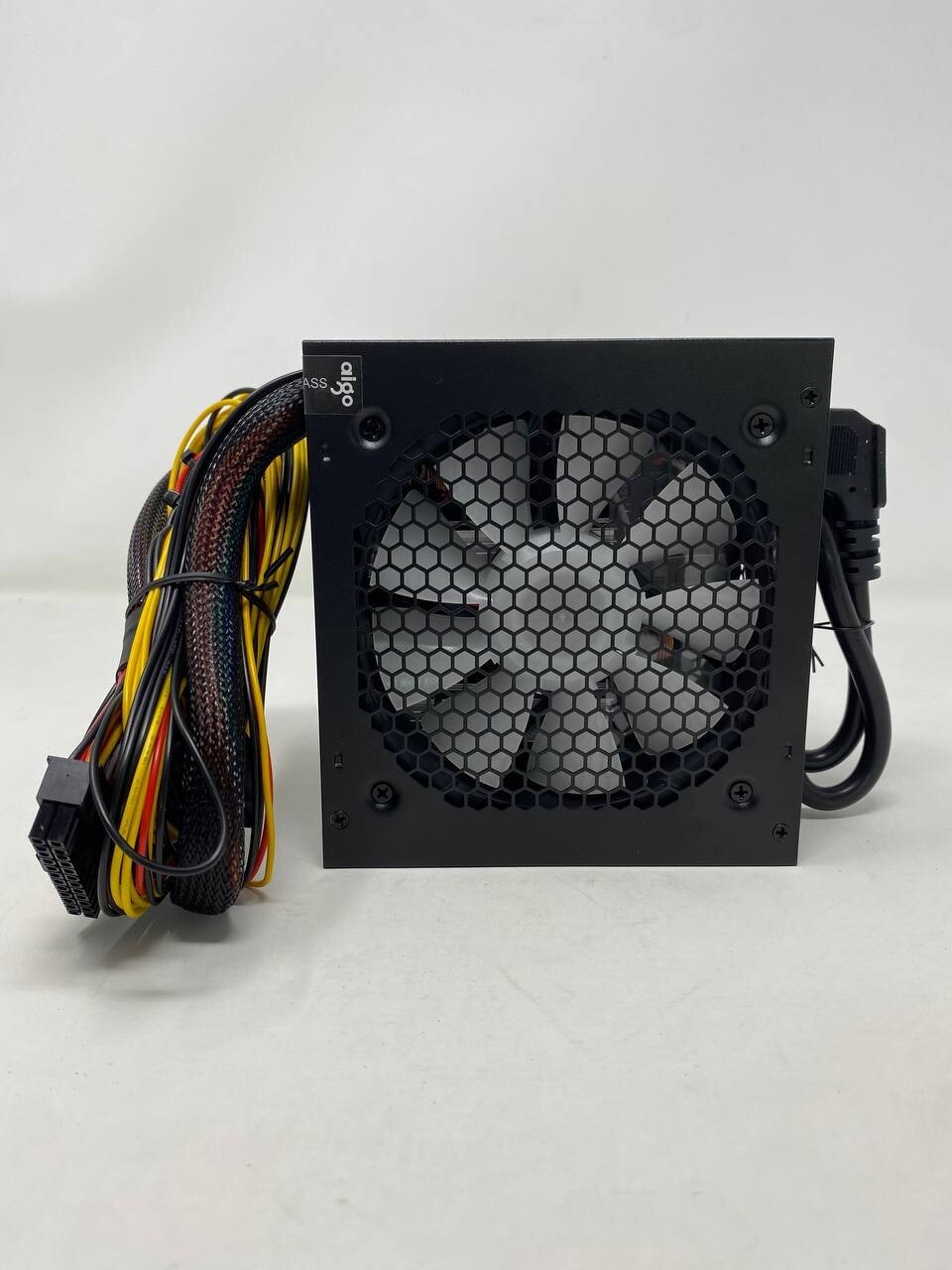 Aigo AK 600W PC PSU Power Supply Unit Black Gaming Quiet 120mm RGB Fan 24pin 12V
