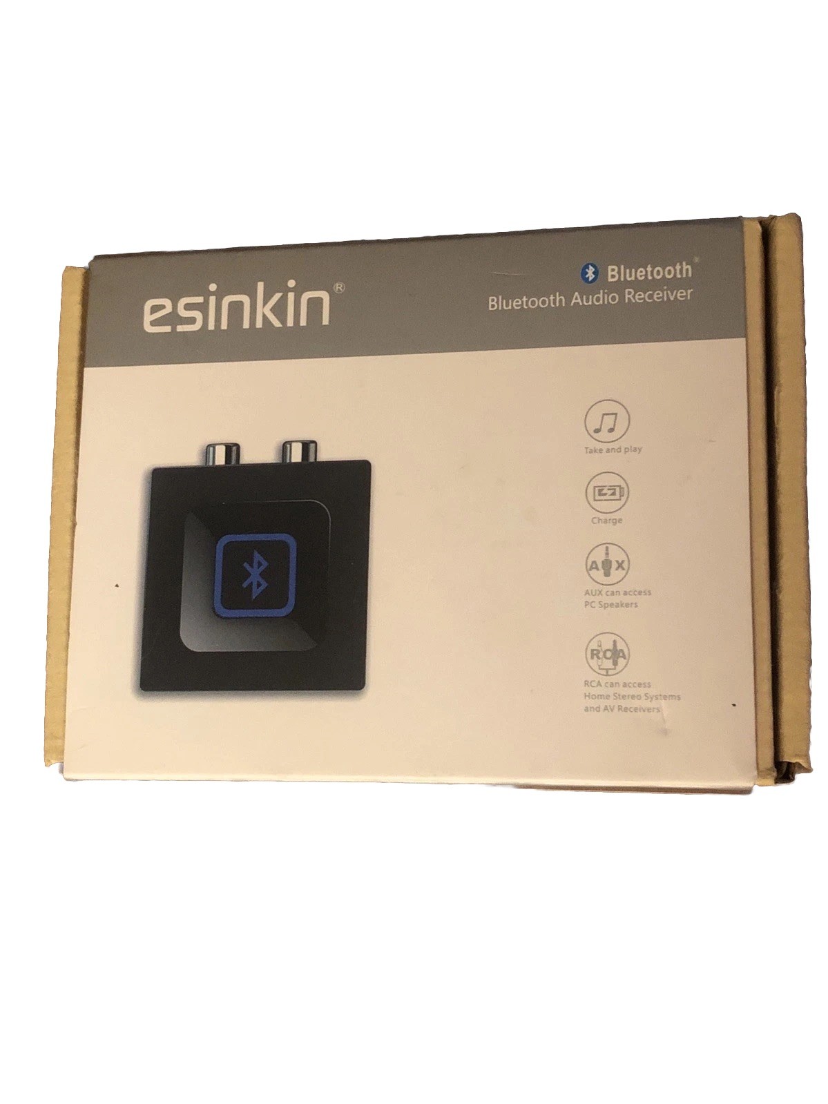 Bluetooth Audio Adapter for Music Streaming Sound System, Esinkin Wireless Audio
