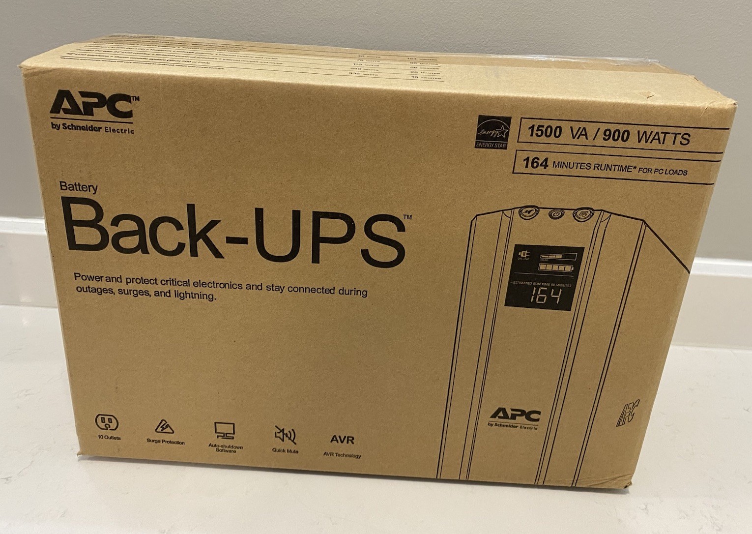APC BX1500M UPS 1500VA 900W Battery Backup Surge Protector 10-Outlets  *Sealed*