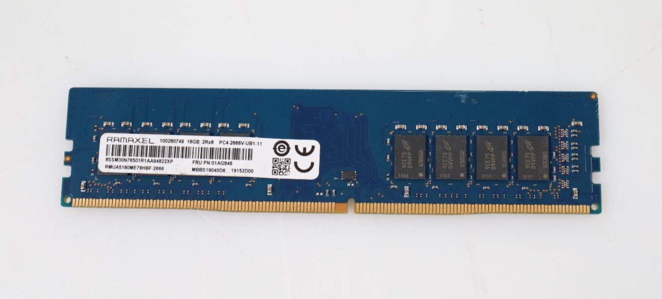 16GB Ramaxel RMUA5180ME78HBF-2666 2666MHz DDR4 UDIMM Memory
