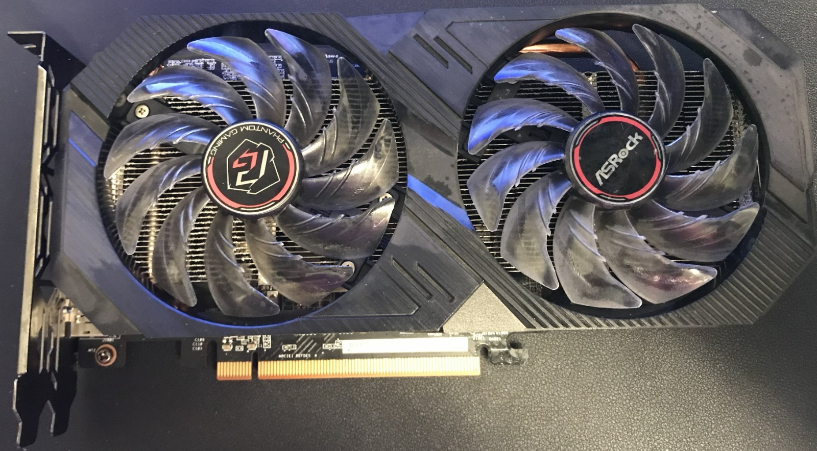 ASRock Phantom Gaming AMD Radeon Dual Fan PCIe x16 Graphics Card 8-Pin HDMI DP