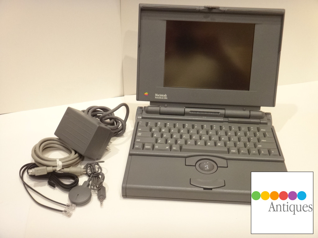 Apple Macintosh PowerBook 180c 68030 8MB RAM 120MB HD Mac OS 7.5.5 Vintage RARE
