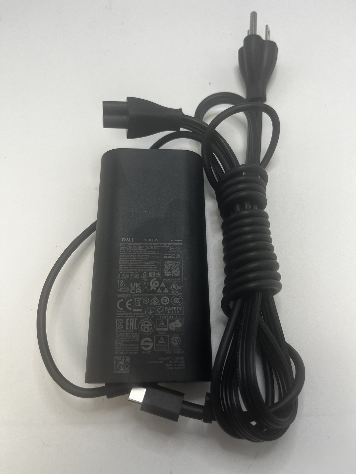 OEM DELL 100W USB-C LA100PM220 LAPTOP AC POWER ADAPTER FREE S/H
