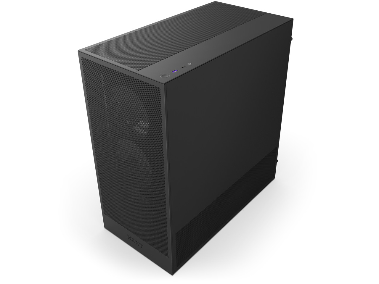 NZXT H Series H5 Flow 2024 RGB Edition ATX Mid Tower Chassis All Black Color