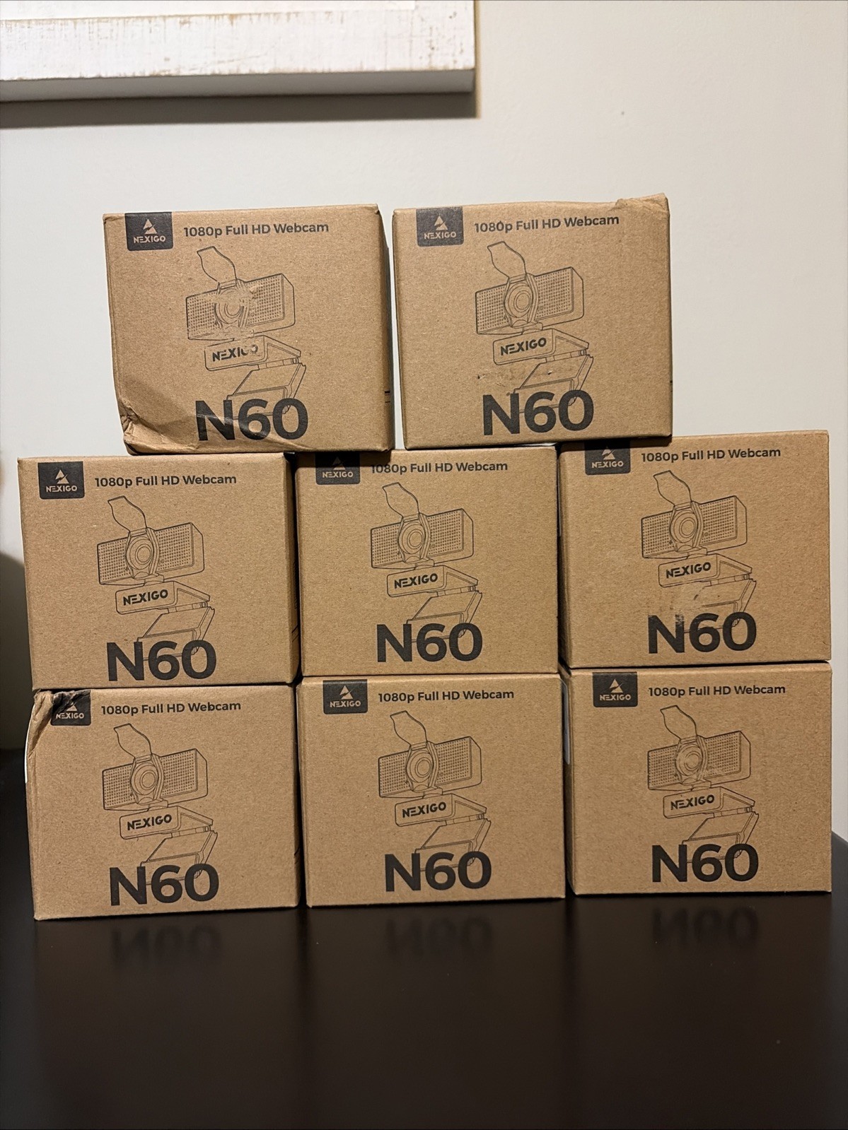 NEW Lot 8 NexiGo N60 1080p USB Full HD Webcams