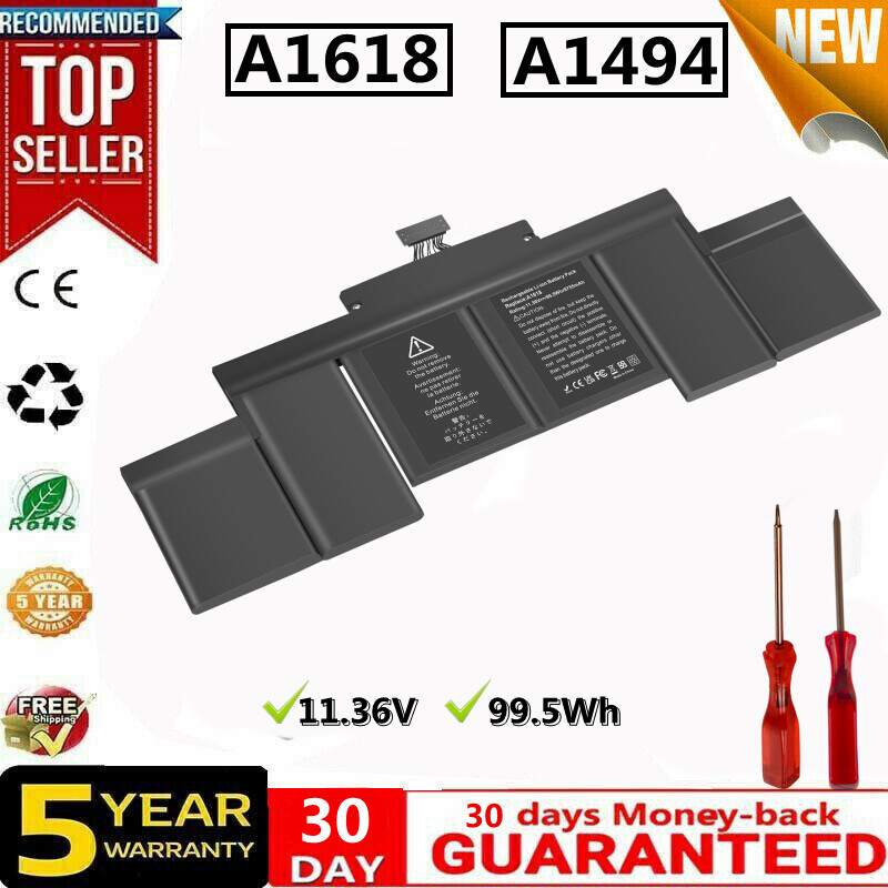 ✅A1494 A1618 Battery for MacBook Pro 15"A1398 Mid 2014 2015 Late 2013 EMC 2674