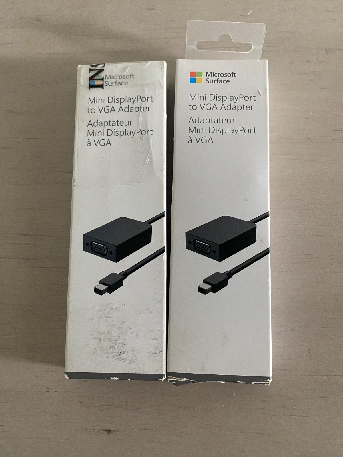 GENUINE Microsoft Mini DisplayPort to VGA Adapter - EJP-00001- 2 Pack - NEW*