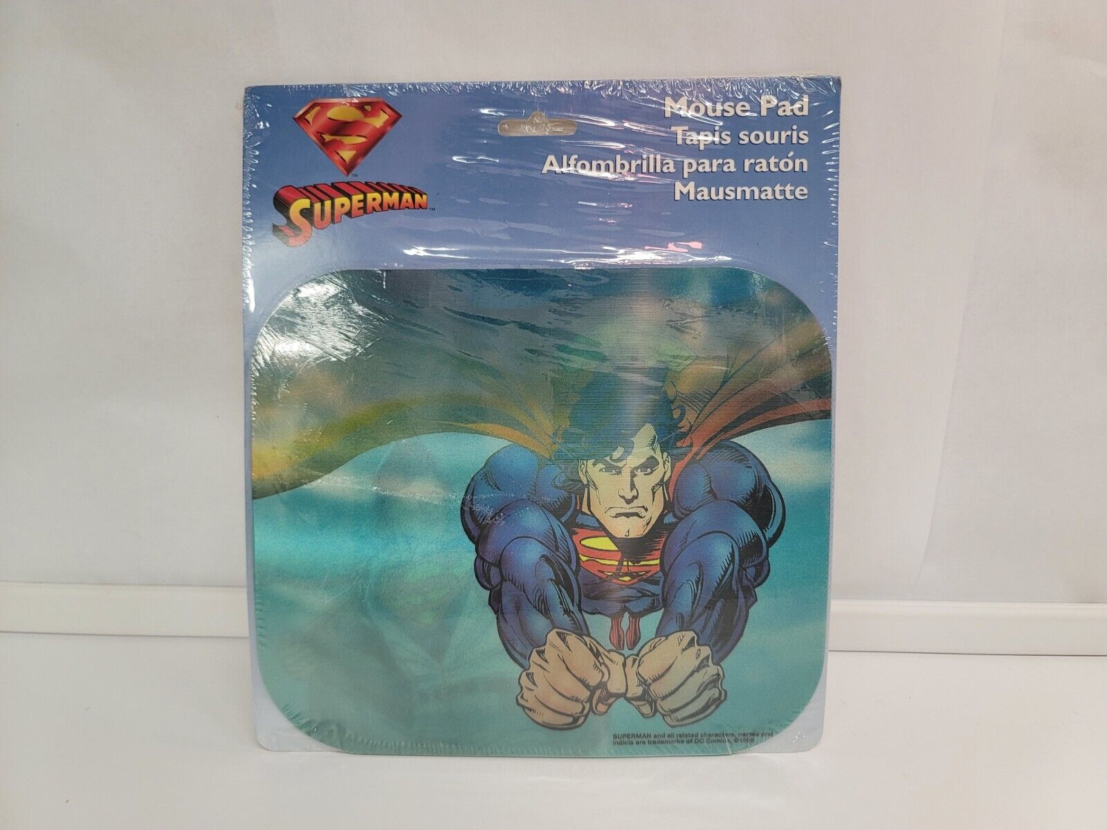 Vintage 1996 Fellowes Superman Clark Kent Hologram Mouse Pad New Sealed