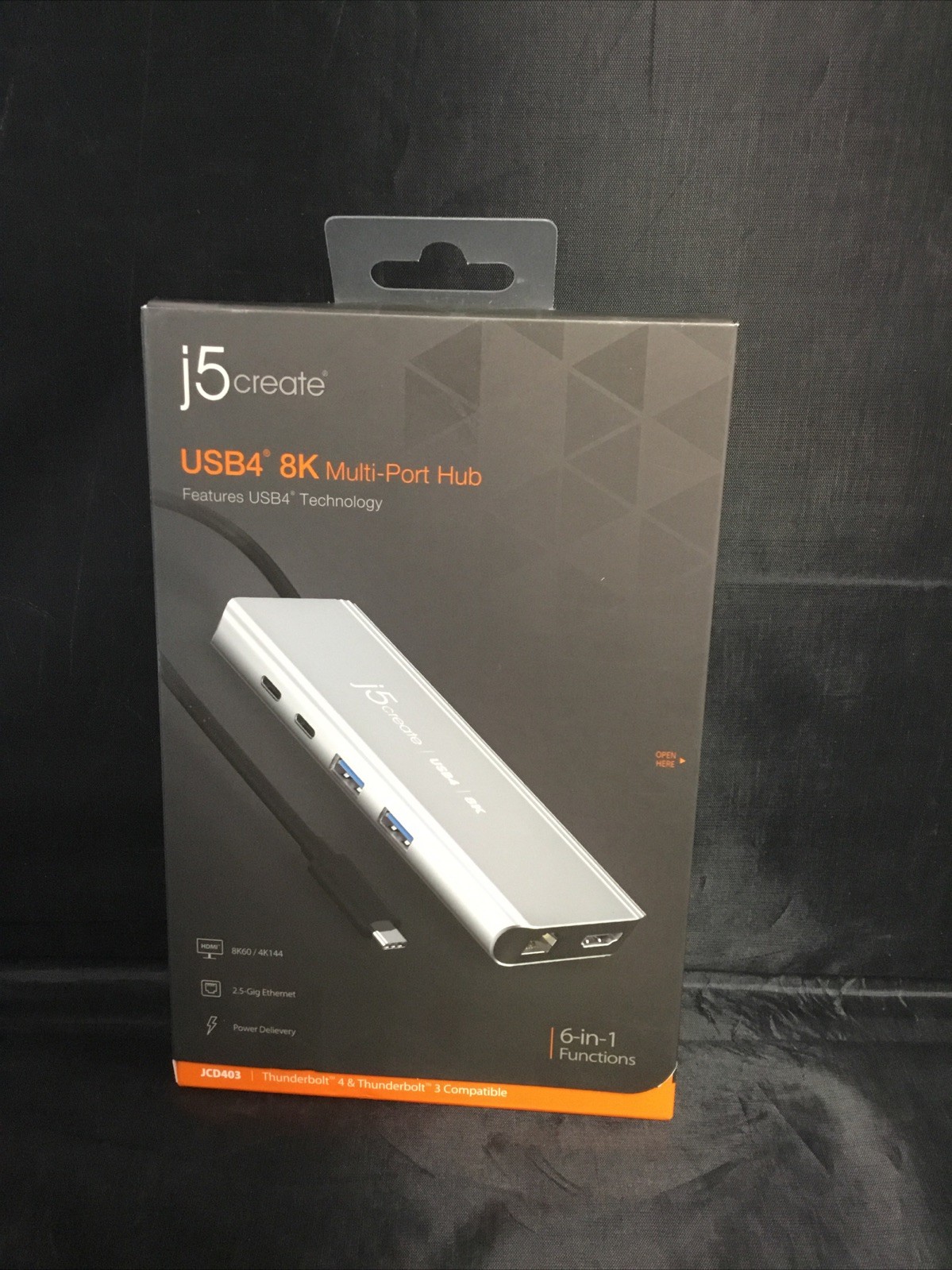 Authentic j5create USB4 8K Multi-Port HUB 6 in 1 (JCD403)