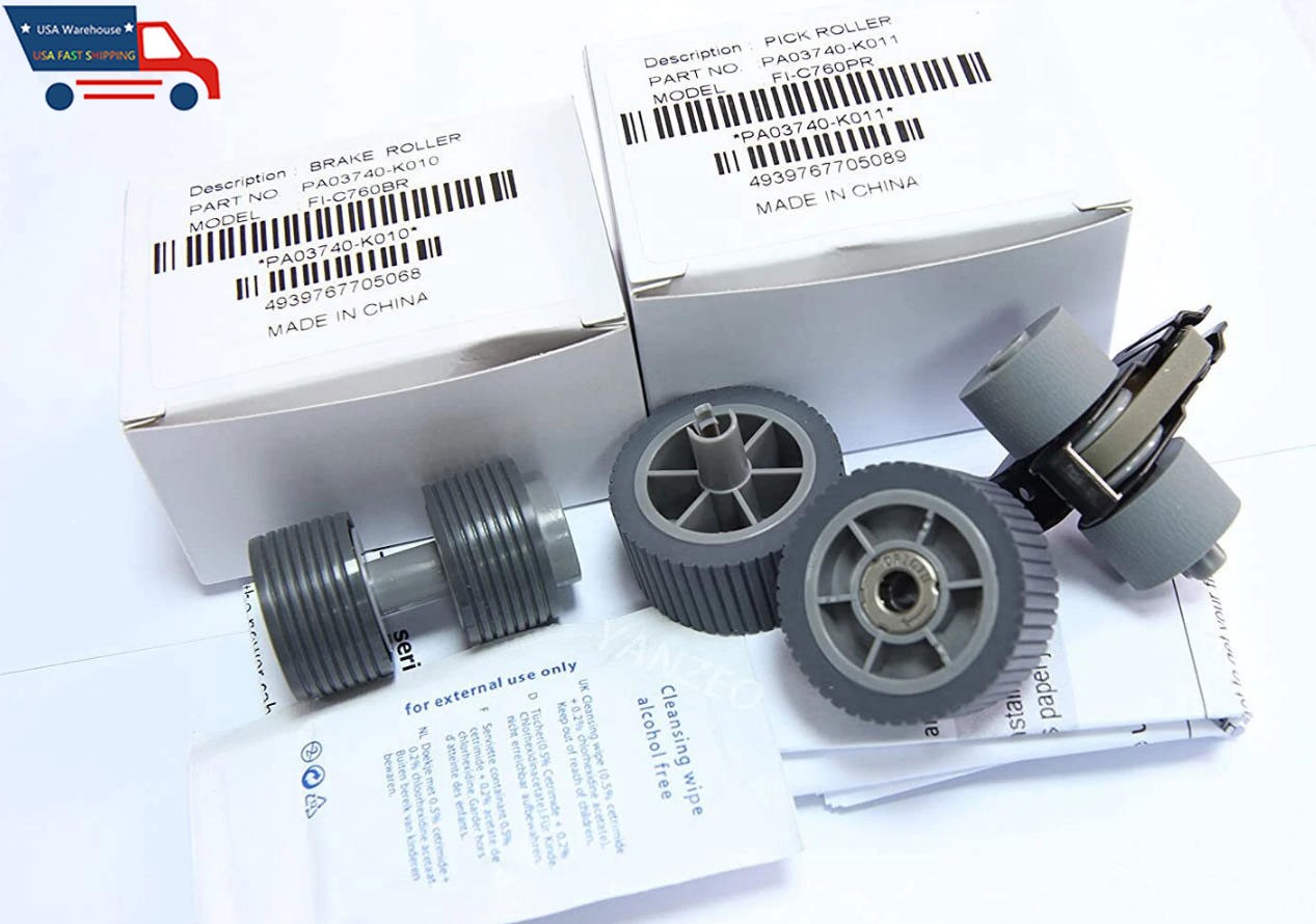 PA03740-K010 PA03740-K011 Brake Roller Pick Kit for Fujitsu Fi-7600 7700 7700S