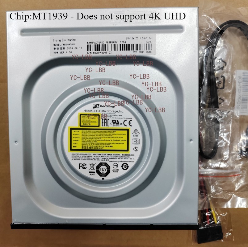 LG WH16NS40 SUPERMULTI SATA  BLU-RAY DVD-CD 3D DISC WRITER BURNER PC