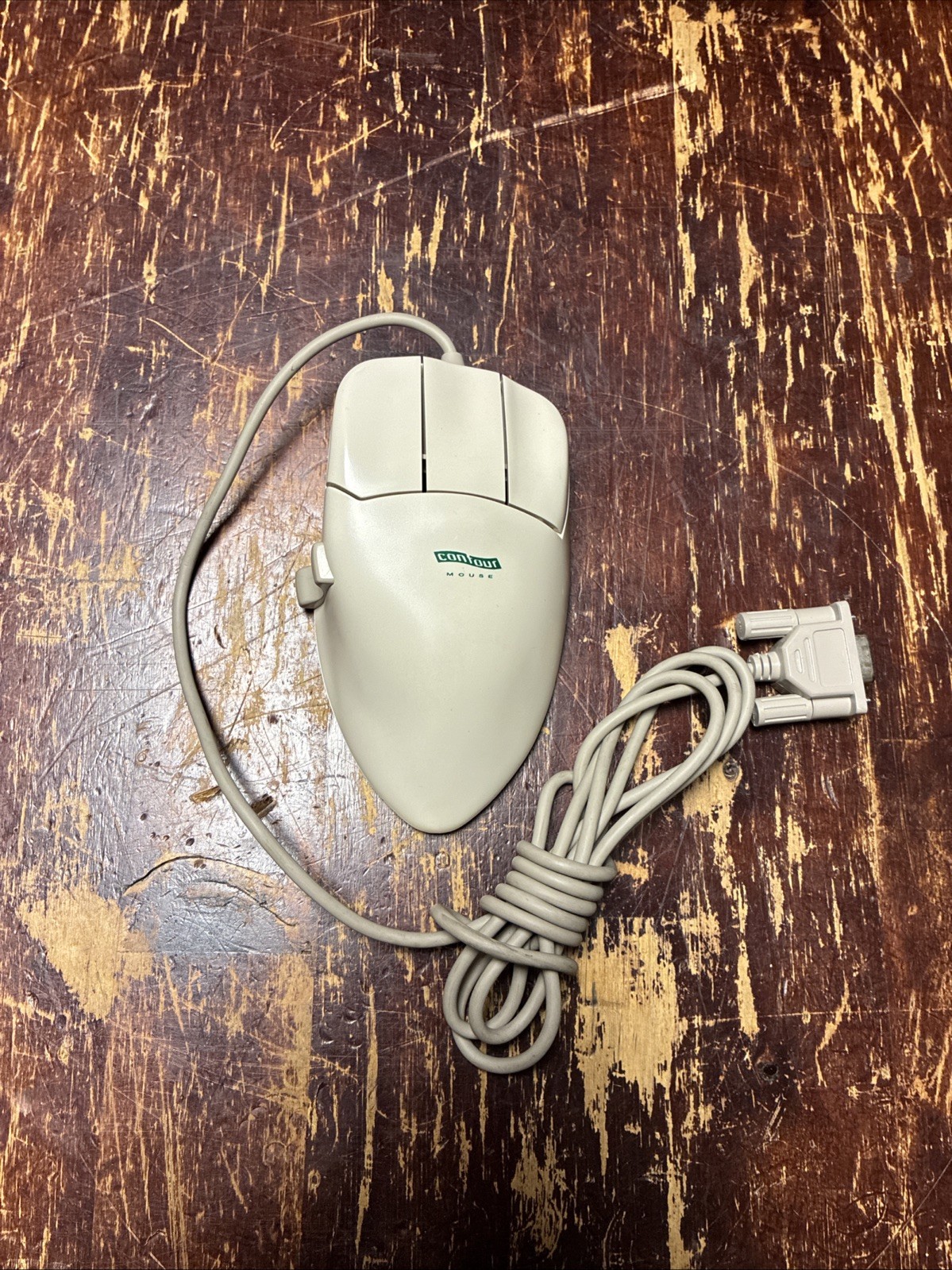Vintage Contour Computer Mouse Small (S-38) MS/PC - 9 Pin Female DB9