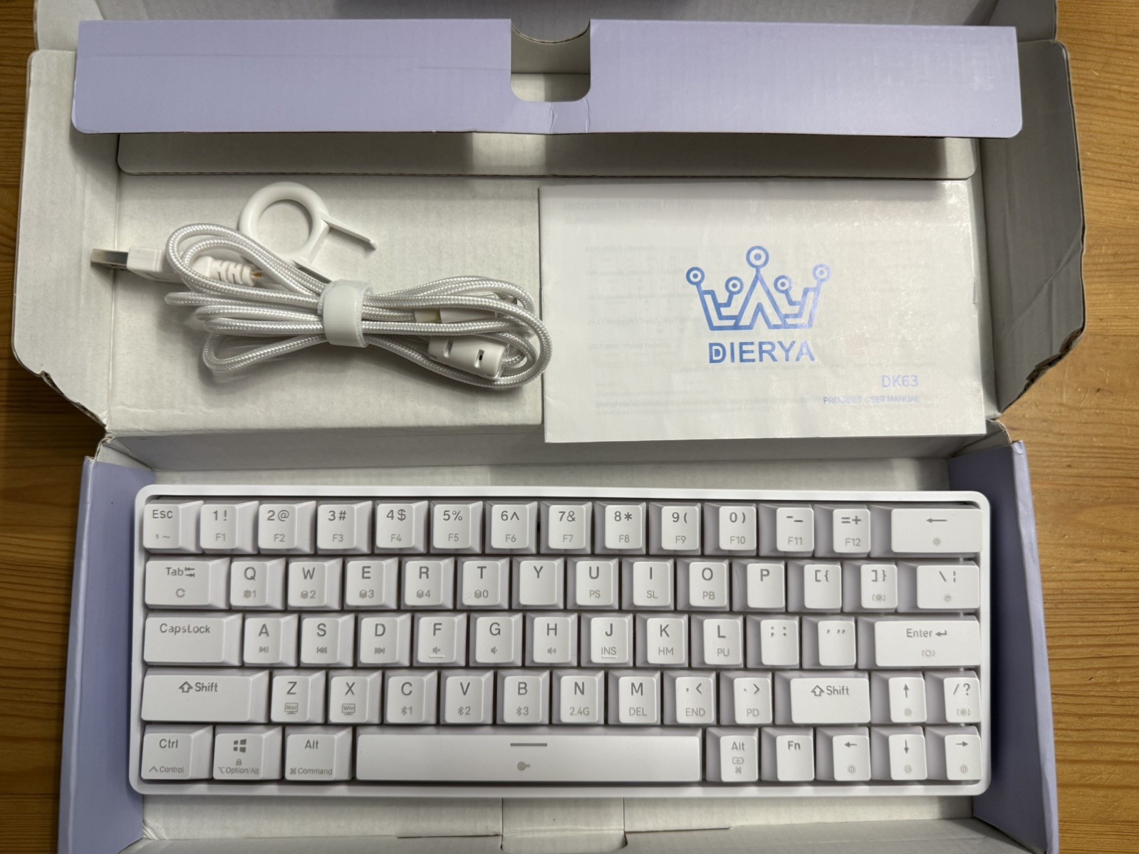 DIERYA DK 63 Mechanical Keyboard Wired Gaming Keyboard with Red Switches