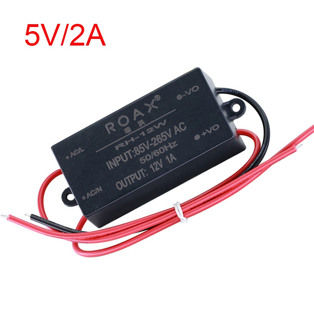 AC85-265V to DC 5V 9V 12V 24V Step-Down Power Supply 2A/1.3A/1A/0.5A Regulator