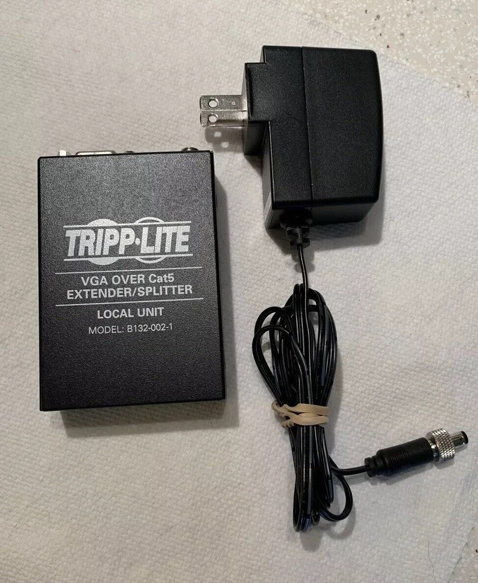 Tripp Lite 2-Port VGA over Cat5 / Cat6 Extender Splitter Transmitter Local Unit