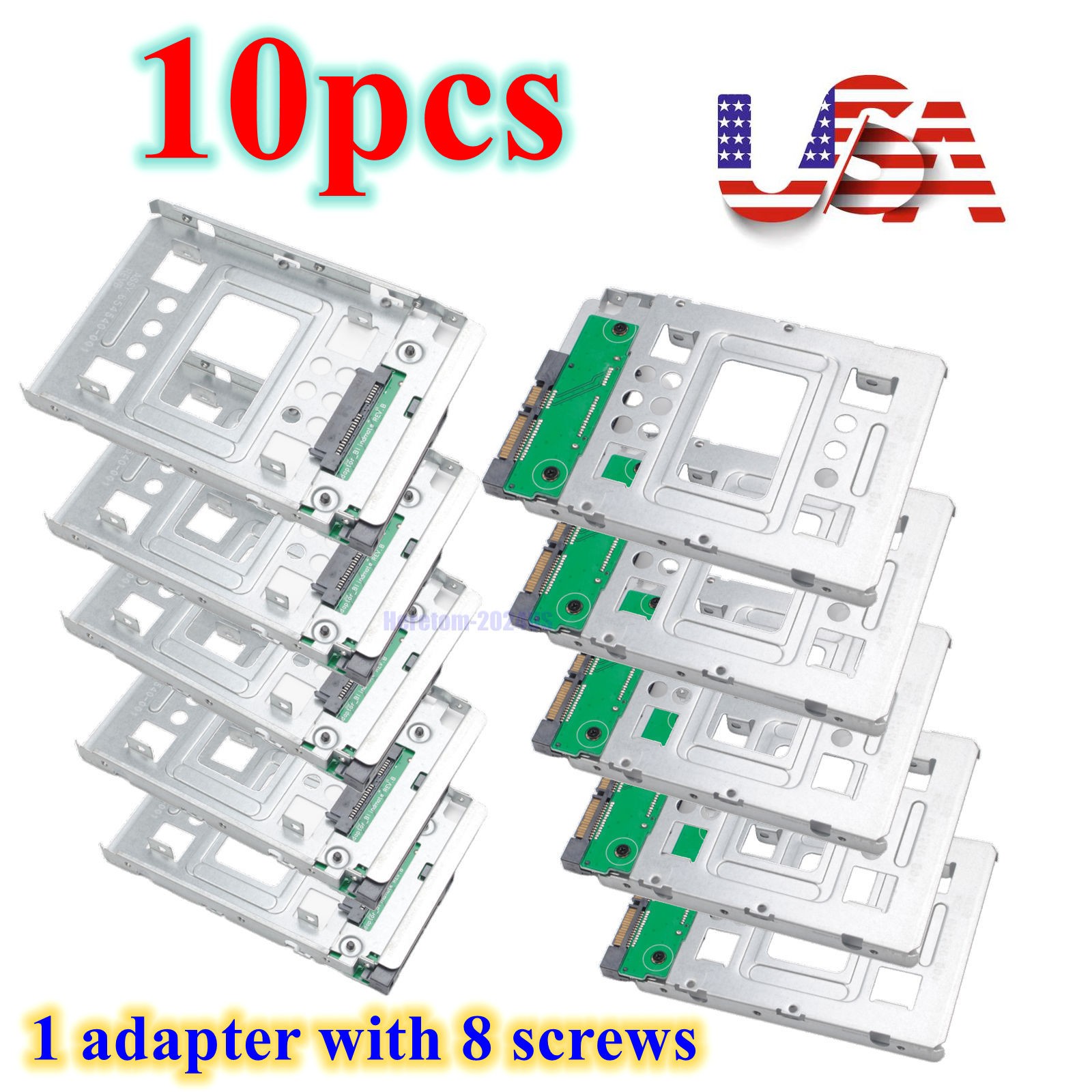 654540-001 SATA/SSD 2.5" to 3.5" Drive Tray Adapter For HP 651314-001 774026-001