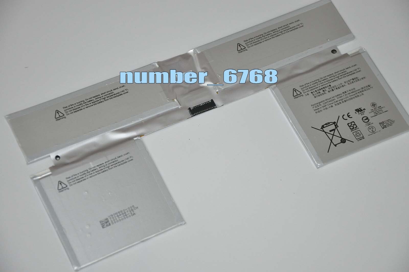 New Genuine G3HTA024H Battery Microsoft Surface Book 2 13.5 Inch Keyboard base