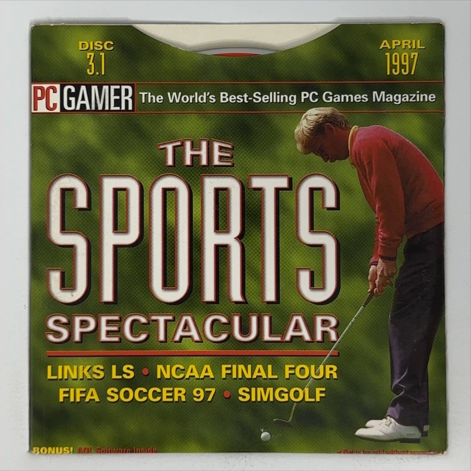 PC Gamer Demo Disc 3.1 April 1997 CD-ROM Vintage PC Gaming Software