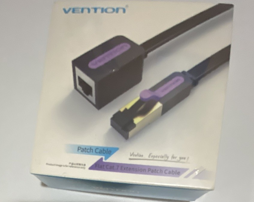 VENTION Cat7 Ethernet Extension Cable RJ45 Male to Female 10Gbps Extender
