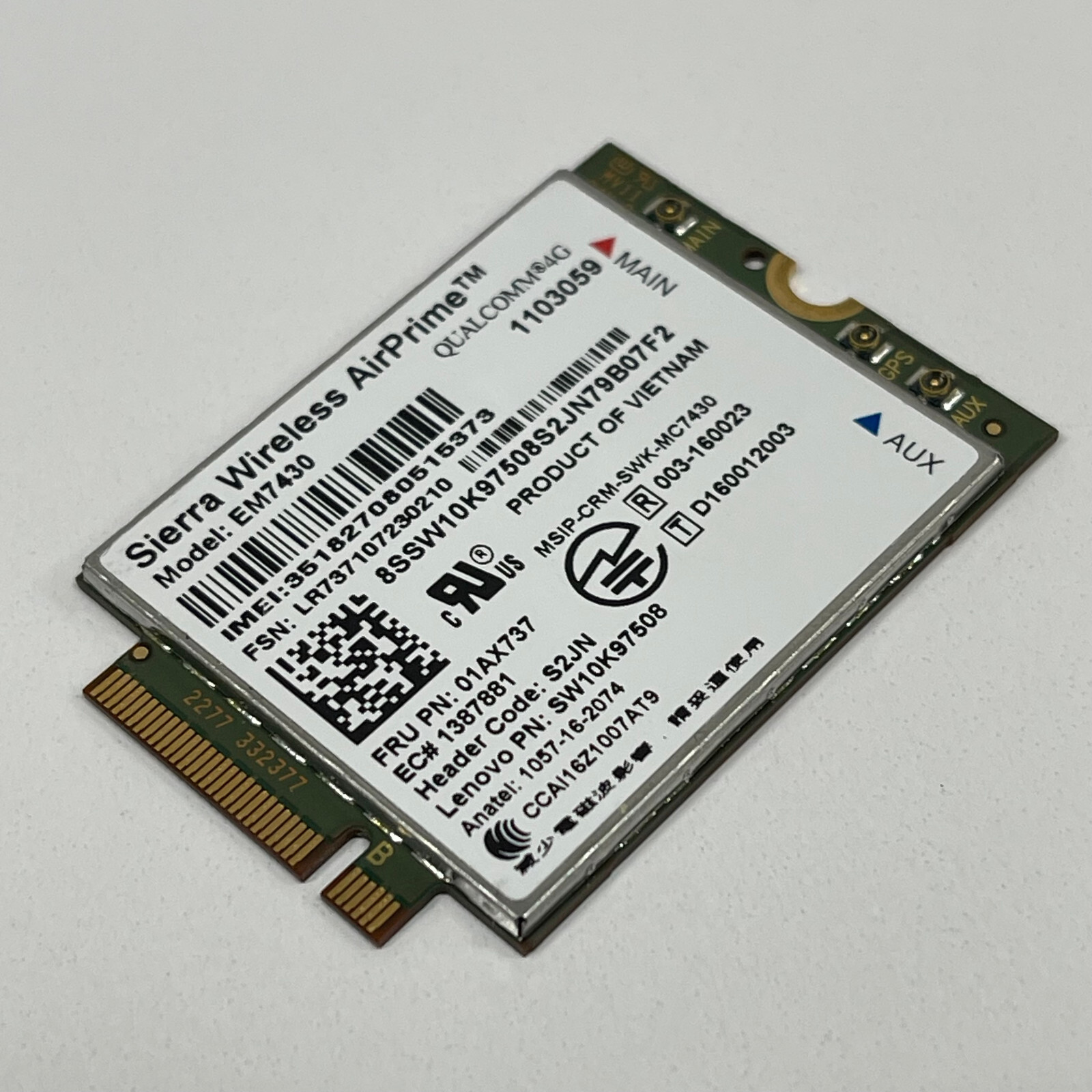 Genuine Sierra Wireless AirPrime EM7430 LTE/WCDMA 4G WLAN Wireless Card 01AX737