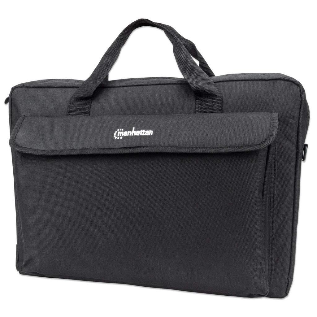 Manhattan 439909 London Laptop Bag 17 3 17.3, Top Loader, Shoulder Strap, Bl ~E~