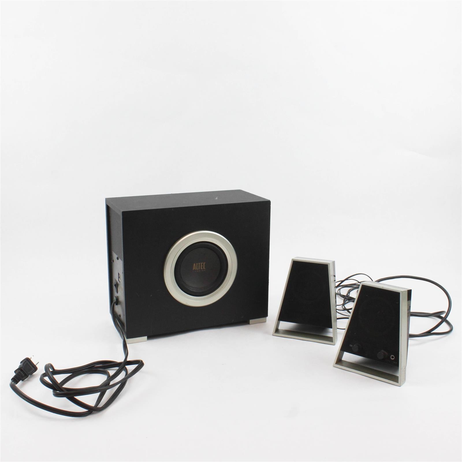 Altec Lansing VS2621 2.1ch Computer Speaker System Subwoofer Aux Input