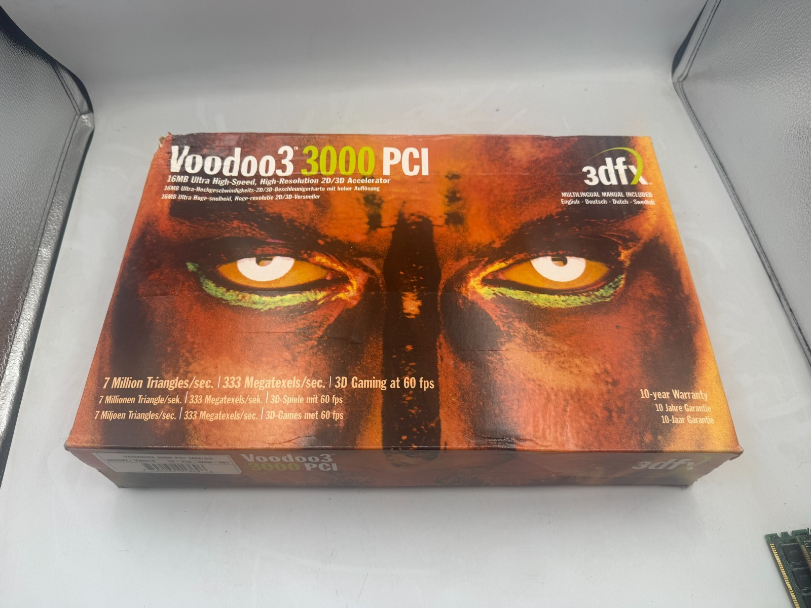 3DFX Voodoo 3 3000 16MB PCI w/box cd and manual - VINTAGE RETRO - HISTORY
