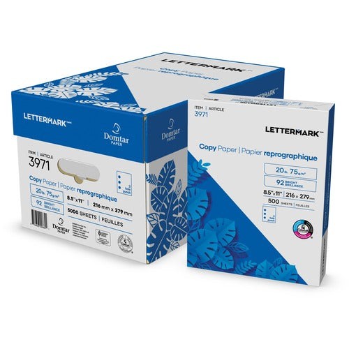 Domtar Copy Paper 92B 20lb 8-1/2" x 11" 3-Hole 500/pkg 3971 (1 single ream of