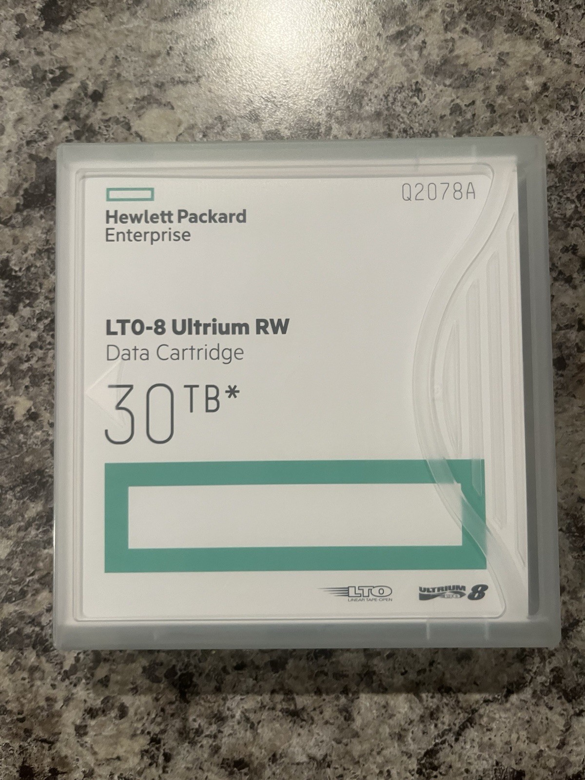Case/Lot of 20 - HPE Q2078A LTO-8 Ultrium RW Tape Data Cartridge 30TB - NOB