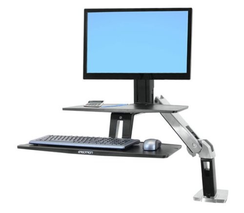 Ergotron  WorkFit-A Dual Monitor Standing Desk Converter, Sit Stand Workstation
