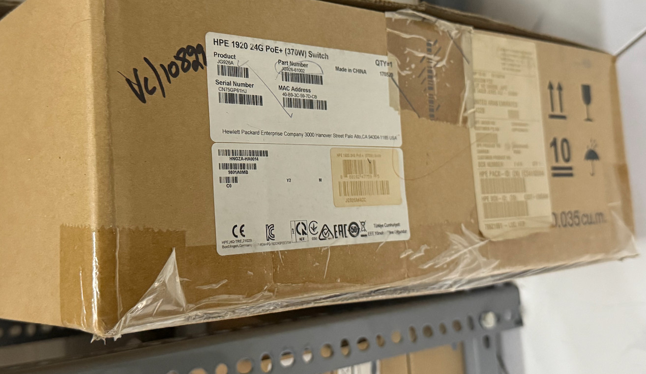 HPE 1920 24G POE+ (370w) swicth