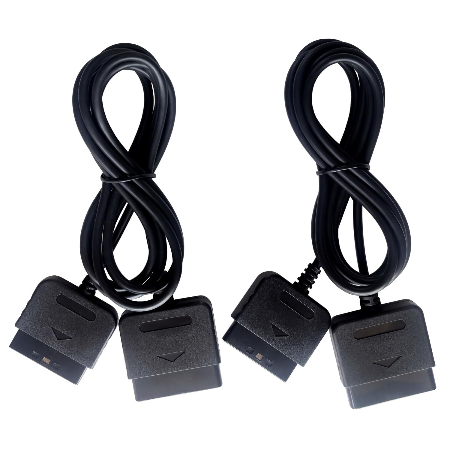 DHSKZRMJ 2 Pcs 6Ft/1.8m PS2 Controller Extension Cable Cord See Pictures