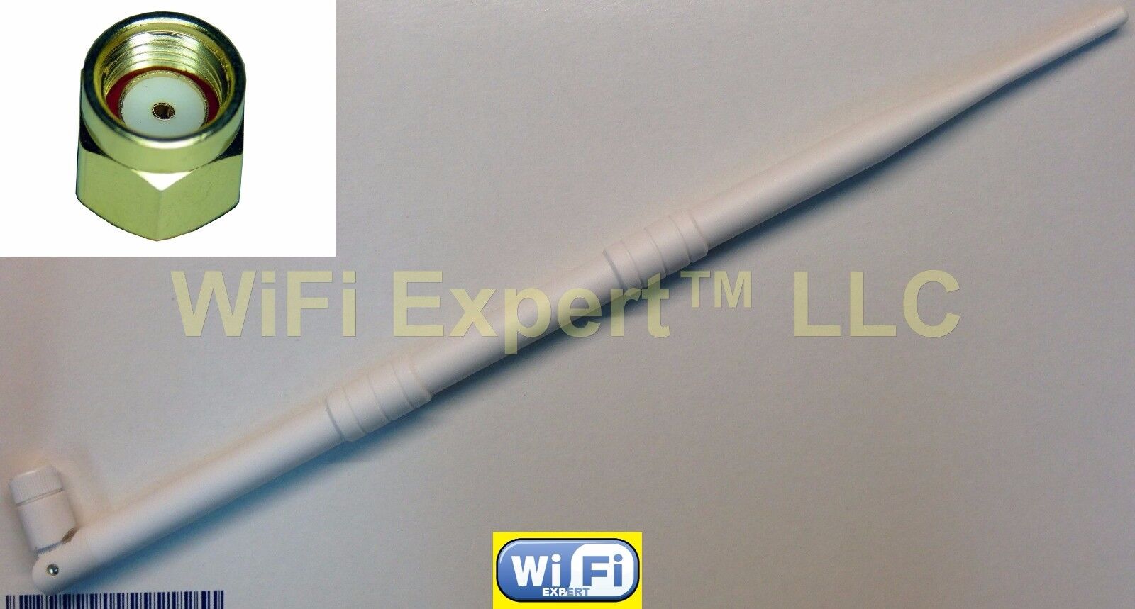 White Dual Band 2.4GHz 5GHz 9dBi RP-SMA High Gain WiFi Wireless Antenna 2 Styles