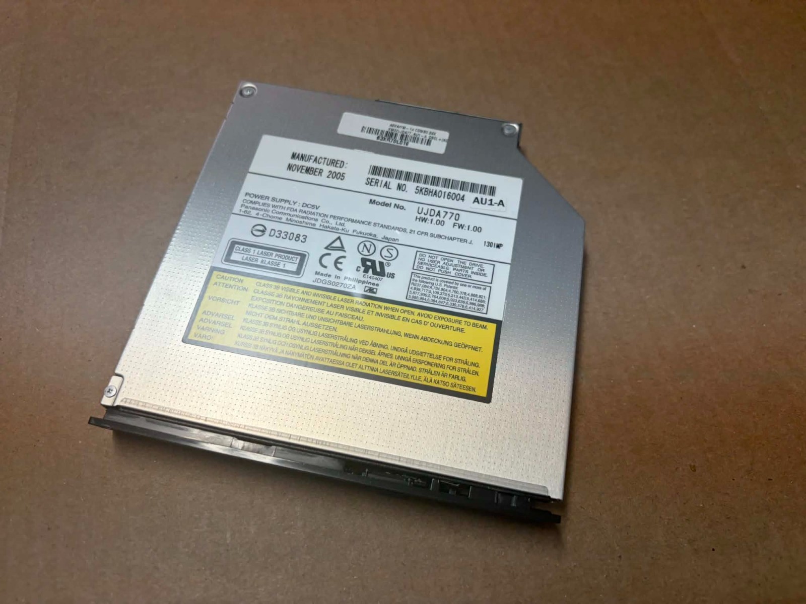 UJDA770 DVD/CD-RW Combo Drive for IBM ThinkPad T40 T41 T42 T43 R50 R51