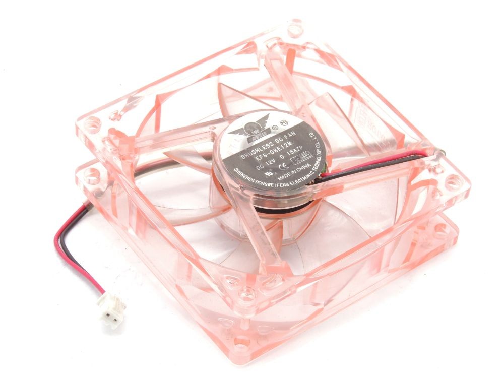 Evercool EFS-08E12M 80Mm X 80Mm X 25Mm DC12V 0.15AZP 2-Pin Cooling Fan