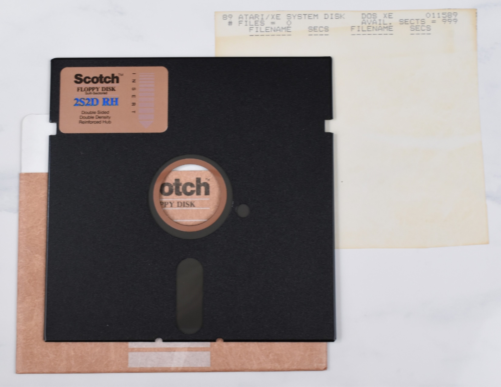 Vtg Scotch Computer Floppy Disk - Collectible, Untested, As-Is (Atari XE System)