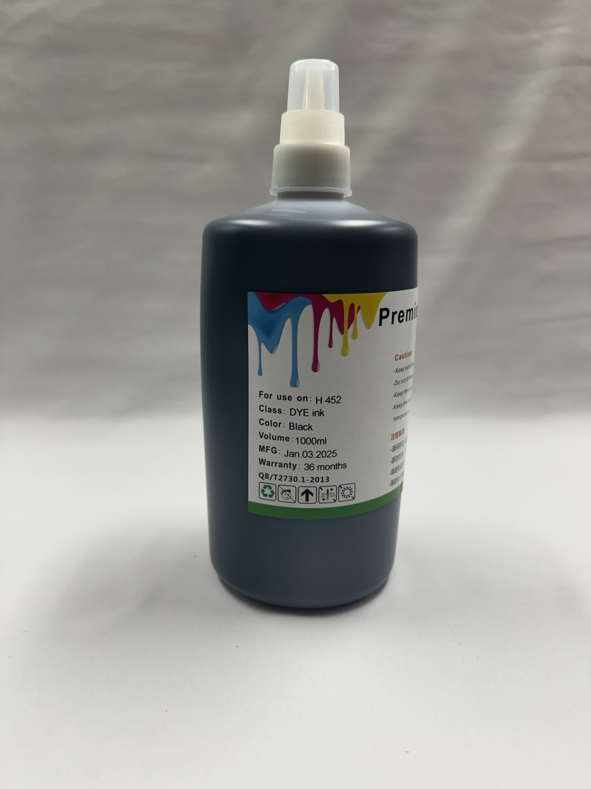 1000ml Premium Black Dye Refill Ink for HP PageWide Pro 452dw 452dn (H 452)